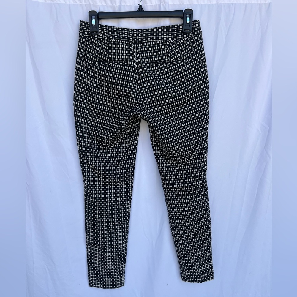 Express Geometric Print Columnist Pants Black Whi… - image 7